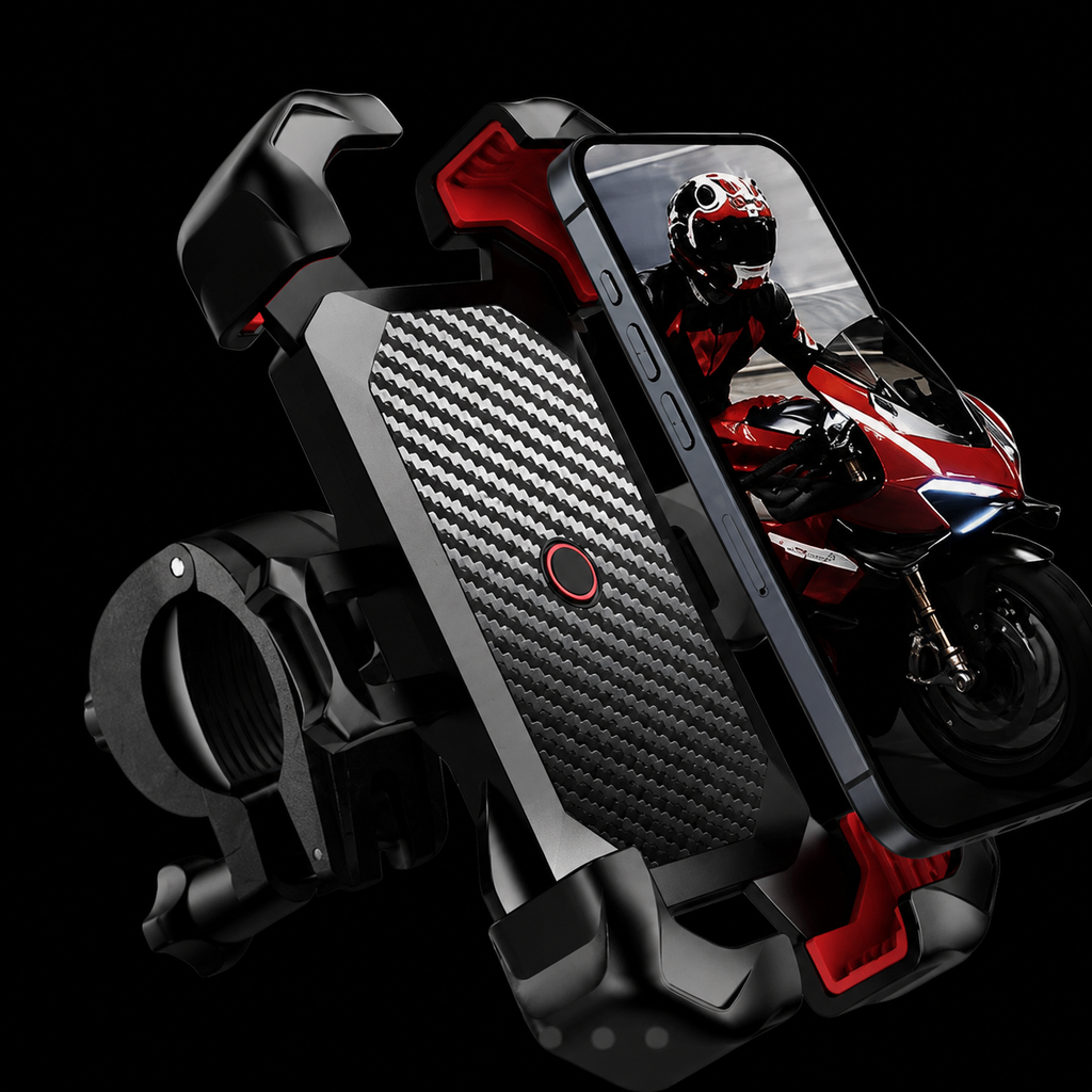 Support téléphone moto anti-vibration 360°